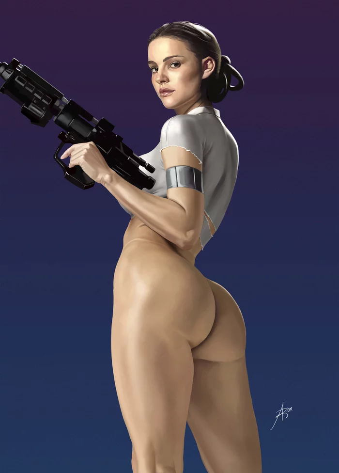 Падме - NSFW, Star Wars, Padm Amidala, Падме Амидала, Звездные войны: Войны клонов, Арт, Попа