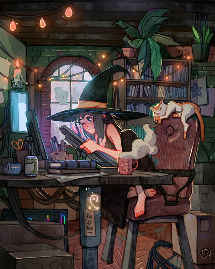 The Daily Life of Witches. Part II Anime Art, Original Character, , , , , , , Simzart