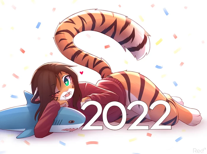 Year of the tiger - Furry, Furry art, Red3engine, Furry feline, Furry tiger