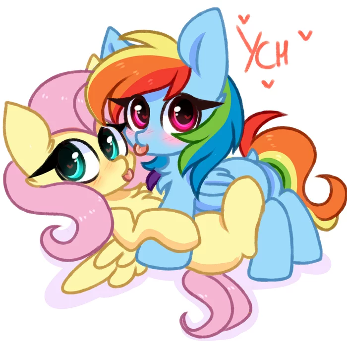 Reply to the post Shippim is correct - Art, My little pony, PonyArt, Shipping, Fluttershy, Rainbow dash, Reply to post, Pesty Skillengton