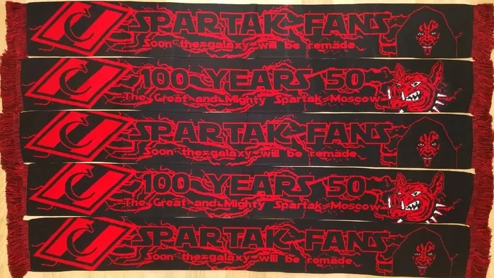 Scarves Spartak Star Wars Star wars - My, Spartacus, Scarf, Star Wars, Anniversary