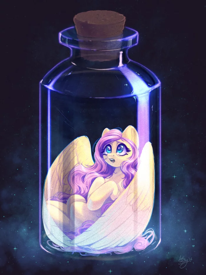 In a jar - My little pony, Fluttershy, Amishy