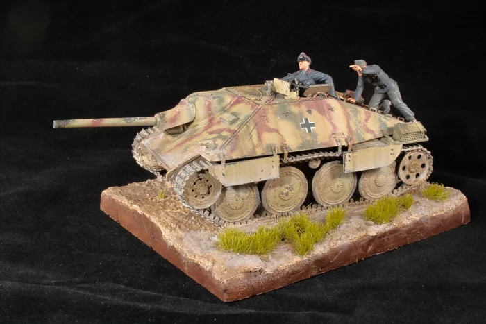 Hetzer, Hitler's last hope - My, Stand modeling, The Second World War, Tanks, Modeling, Scale model, Collecting, Technics, Homemade, Longpost