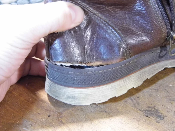 Torn the heel near the sole - it's easier to put back heels! - My, Shoe repair, Shoes, Longpost