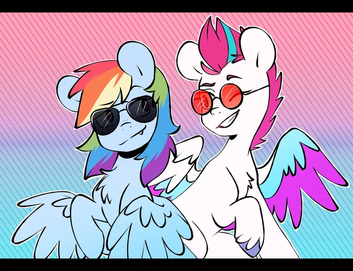 Крутые - My Little Pony, Rainbow Dash, Zipp Storm, Doodle-Mark