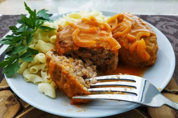 Ukrainian cutlets Grechaniki with minced meat - My, Recipe, Cooking, Cutlets, Preparation, Food, Grechanika, Ukrainian cuisine, Nutrition, Longpost