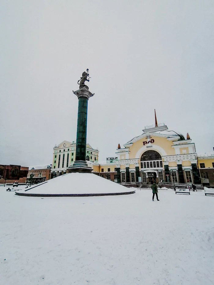 Железнодорожные ворота Красноярска - Моё, Мобильная фотография, Красота, Красноярск, Железная Дорога, ЖД вокзал, Путешествие по России, Фотография