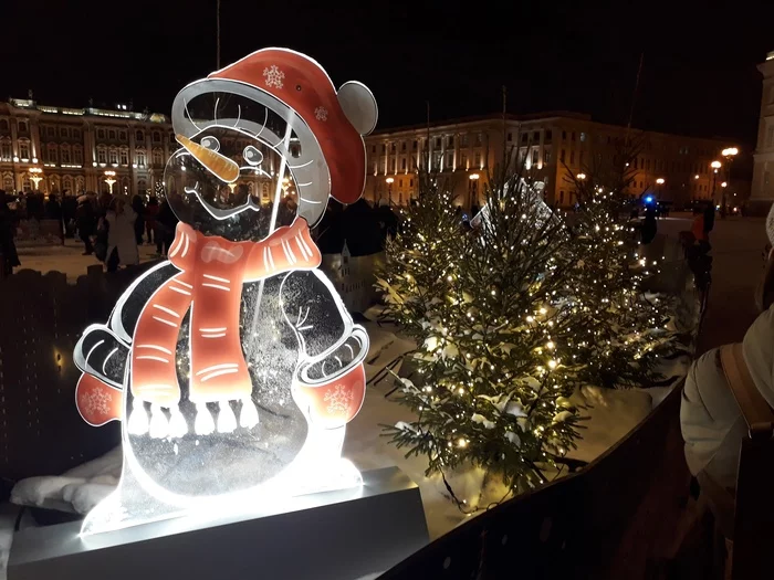 Beauty on Palace Square - My, Saint Petersburg, New Year, beauty, Holidays, Beautiful, Evening, Longpost