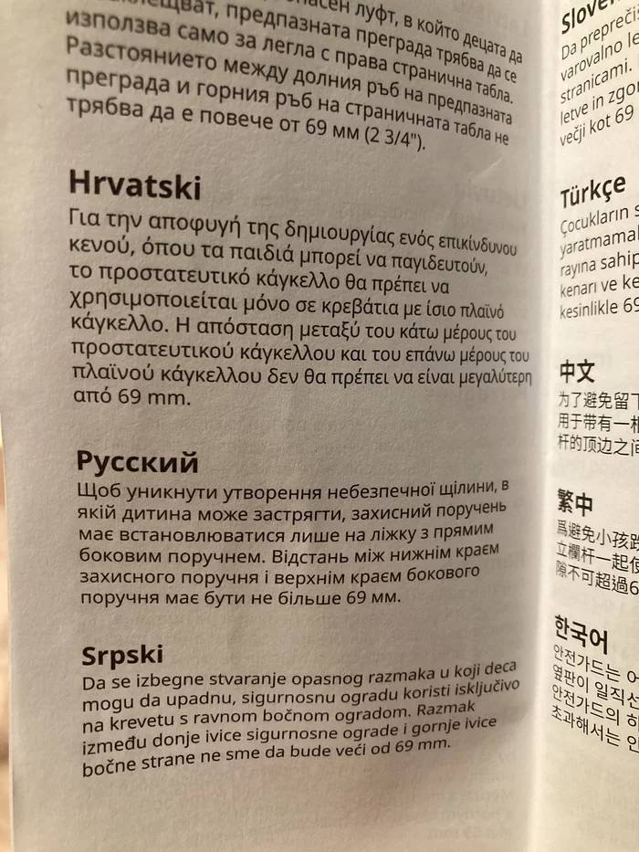 IKEA - IKEA, Russian language, Ukrainian language, Fail, Instructions