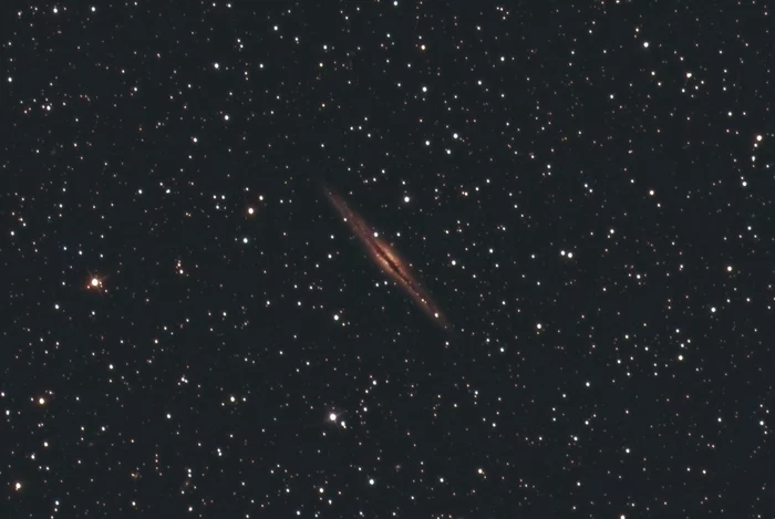 Galaxy NGC 891 in the constellation Andromeda - My, Astrophoto, Astronomy, Stars, Andromeda, Galaxy, Orenburg, Observatory