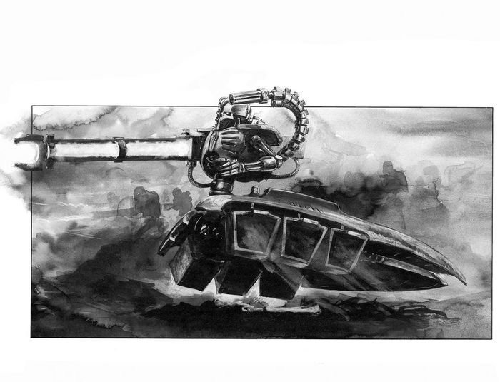 Necron Destroyer by David Gallagher