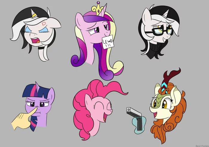 Разные - My Little Pony, Original Character, Twilight sparkle, Princess Cadance, Autumn Blaze, Pinkie Pie