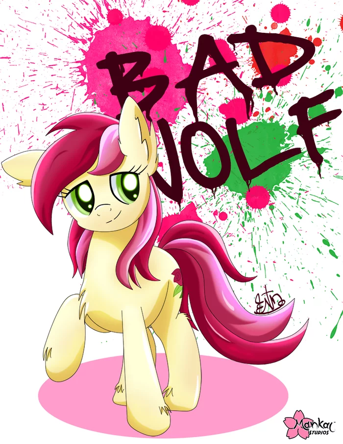 Bad Wolf - My little pony, Roseluck, Doctor Who, Bad wolf, Clouddg