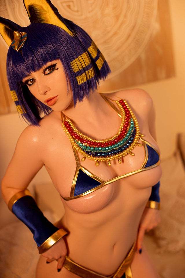 Lady melamori - NSFW, Erotic, Girls, Boobs, Nudity, Longpost, Lady melamori, Ankha