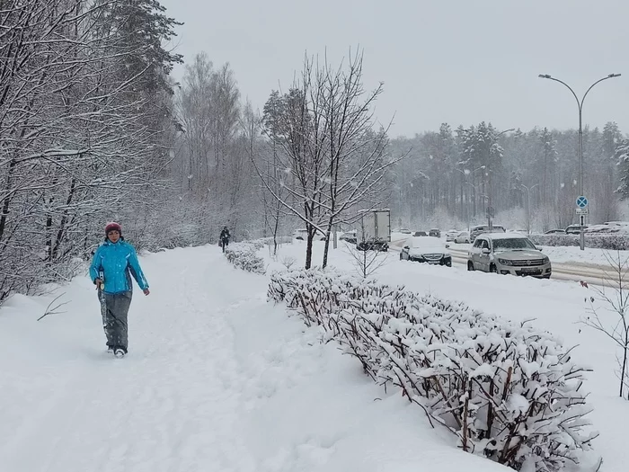 Christmas snowfall in Sarov - My, Sarov, Closed city, Snowfall, Christmas, Longpost