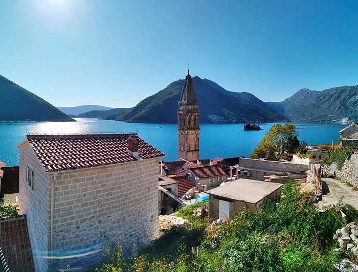 Perast, Montenegro - My, Montenegro, Travels, Mobile photography, Sea, The sun, The mountains