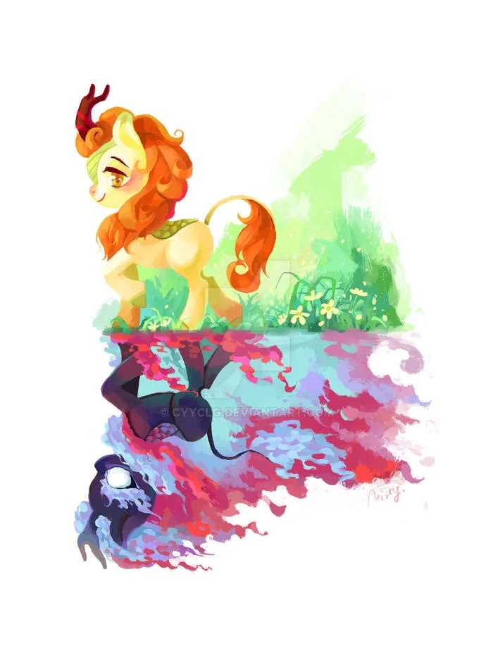 ... А перед нами все цветет!... За нами - все горит!... - My Little Pony, MLP Kirin, Autumn Blaze, Nirik