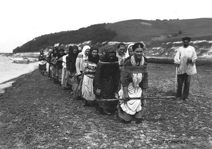 Barge Haulers on the Kama - Barge Haulers, Kama, The photo, Historical photo