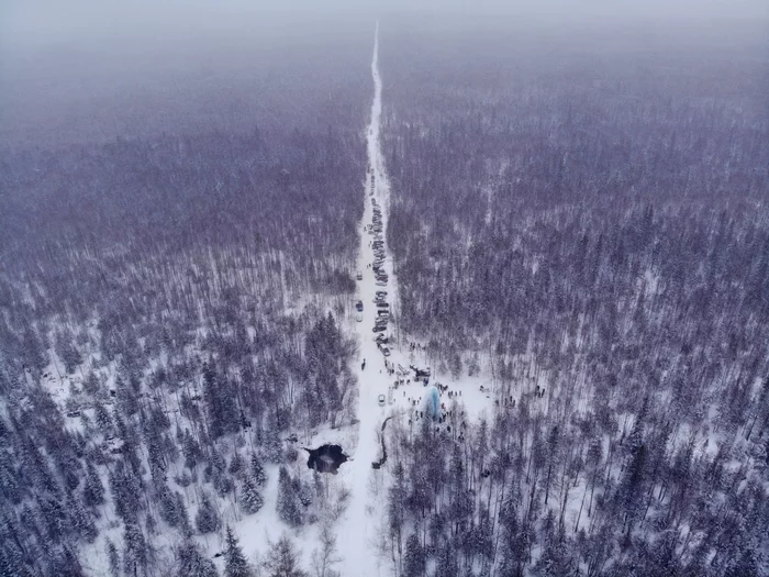 Zyuratkul National Park. Ice fountain from a bird's eye view - My, Zyuratkul, New Years holidays, Fountain, Dji, DJI Mavic Air, Aerial photography, Drone, Quadcopter, The nature of Russia, Longpost