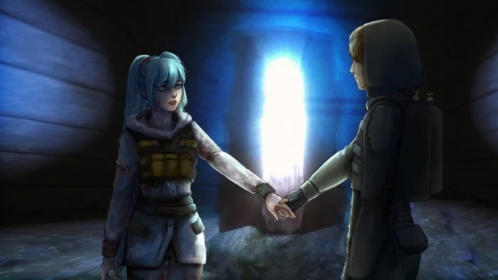 The main feat of mankind is that it has survived and intends to survive further - Endless summer, Visual novel, Hatsune Miku, Stalker, Art