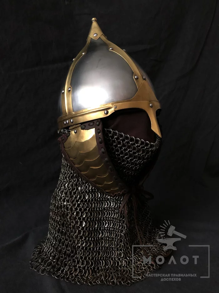 Sogdian helmet version - My, Helmet, Reconstruction, Hammer, Tajikistan, East, Longpost