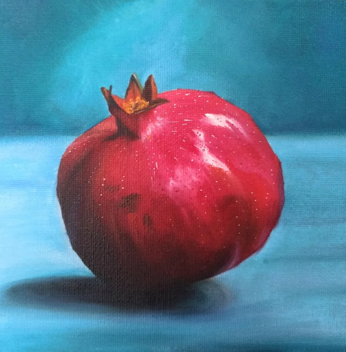 Garnet - My, Painting, Still life, Oil painting