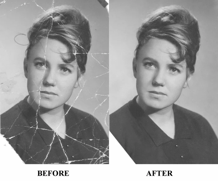 Photo restoration - My, Photoshop, Photomanipulation, Photo restoration, Photo processing, Photoshop master, Old photo, Black and white photo, Retouch, Longpost