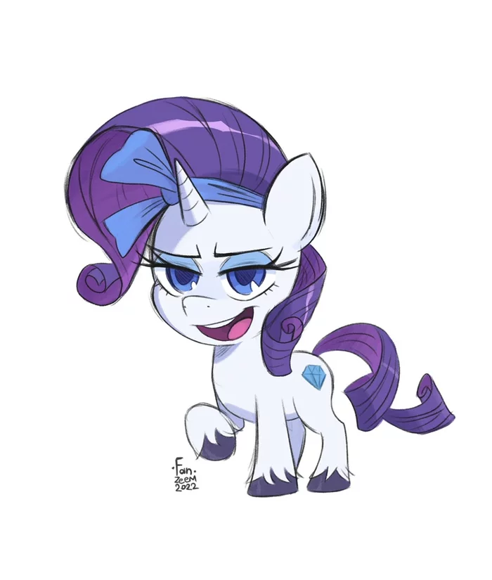 Marshmallow of Ponilaife - My little pony, Rarity, Pony Life, Fanzeem