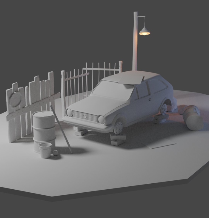 3D лоупольки Blender, 3D моделирование, 3D, Длиннопост