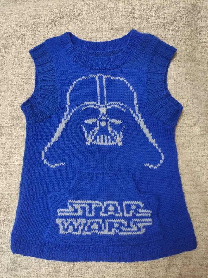 Knitted Vader - My, Star Wars, Knitting