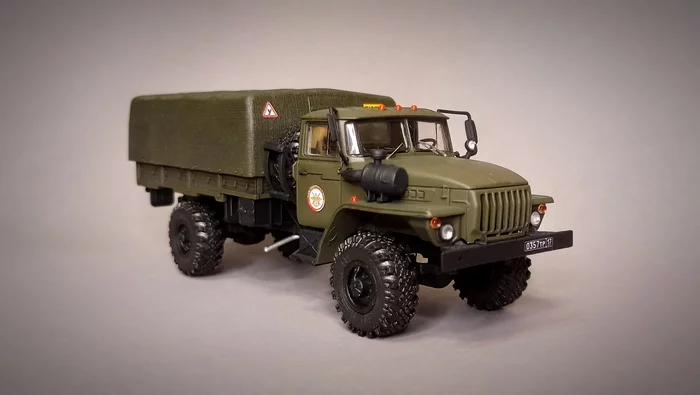 Ural 4320 from AVD - My, Auto, Scale model, Hobby, Collection, Creation, Truck, Military equipment, Longpost