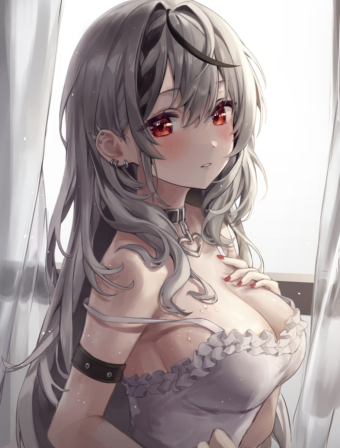 Sakamata Chloe , Anime Art, Hololive, Sakamata Chloe, Virtual YouTuber