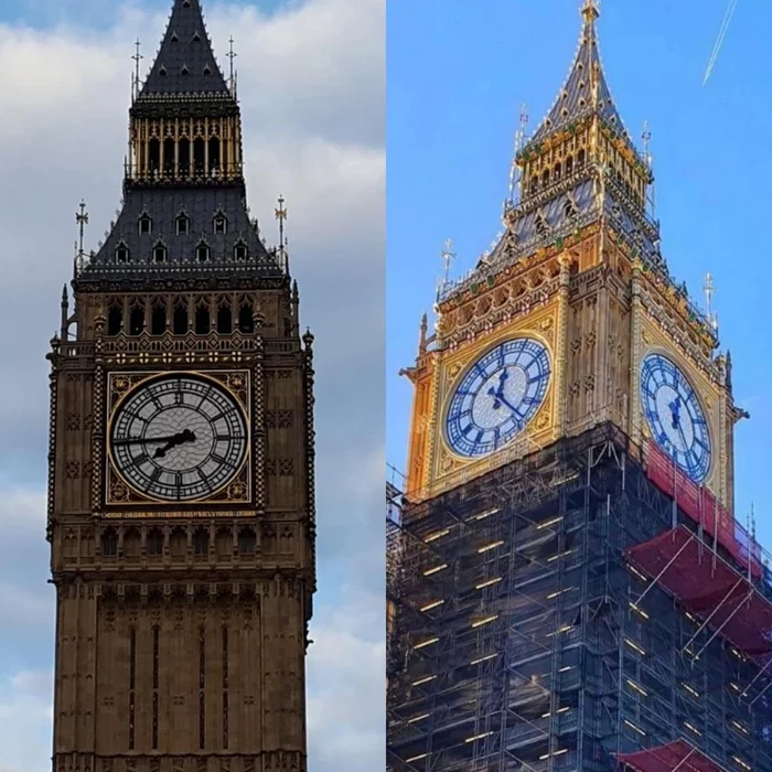 It was and it is - Clock, Big Ben, London, England, Great Britain, Restoration