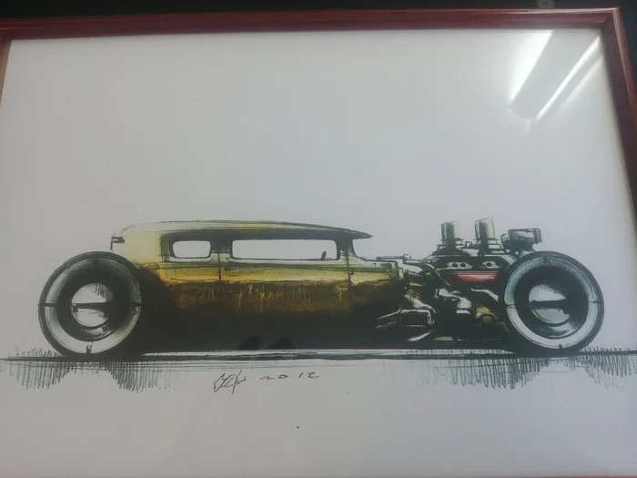 [Found] Search for author or other works - Drawing, Search by pictures, Hot Rod, Illustrations, Painting
