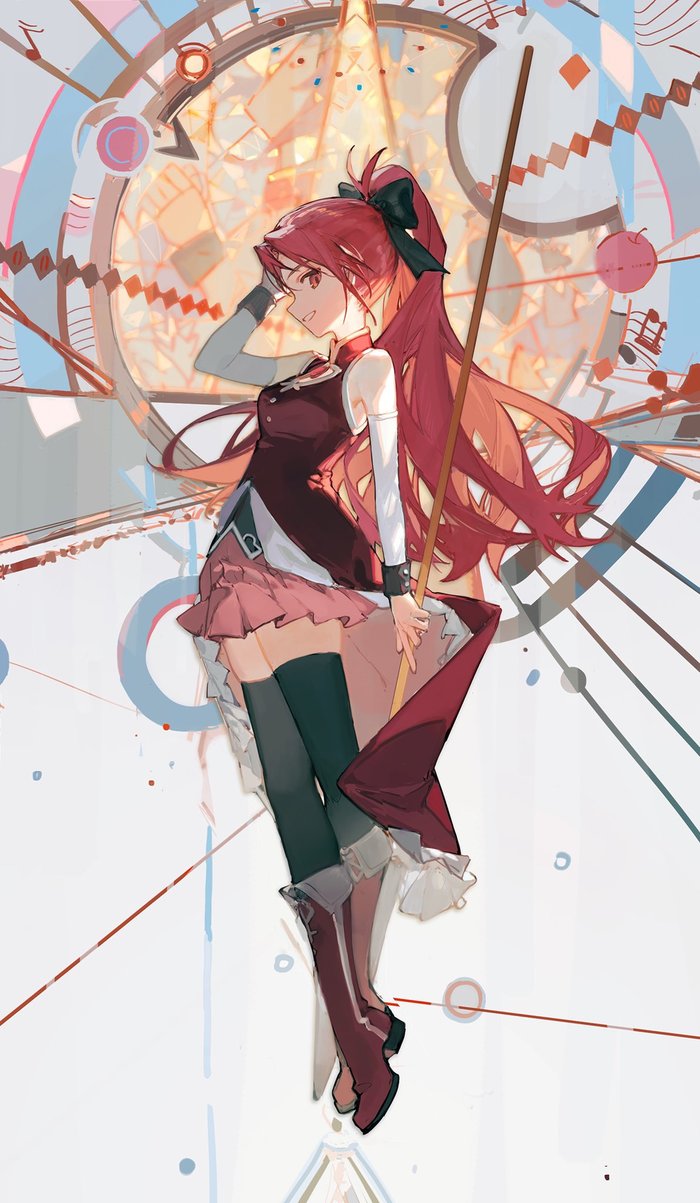 ʸ , Anime Art, Mahou Shoujo Madoka Magica, Sakura Kyouko