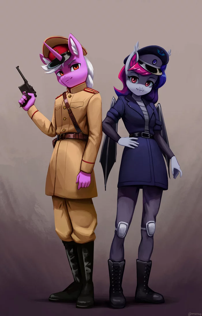 Commissioners - My little pony, PonyArt, Anthro, Original character, Equestria at War, MLP military, Mrscroup