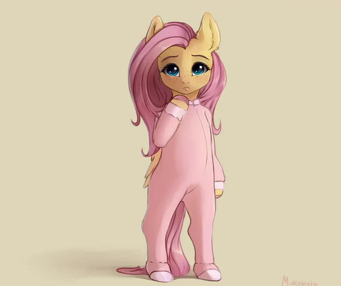 Милота - My Little Pony, Fluttershy, Miokomata, Антро