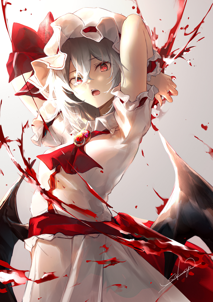 Remilia Scarlet Touhou, Remilia Scarlet, , Anime Art, Sakusyo