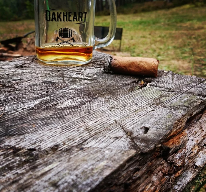 Rum and cigar - My, Rum, Cigar, The photo