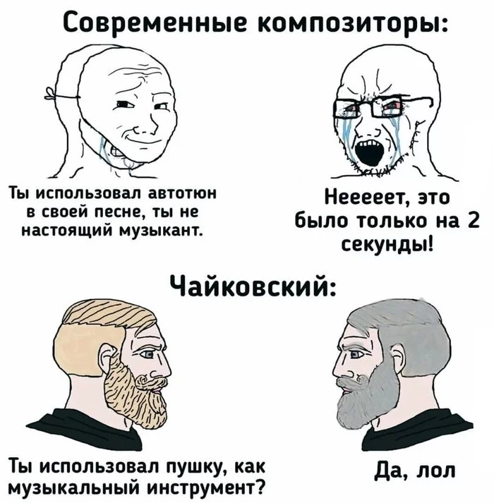 Музыка нас связала ... - Wojak, Разное, Музыка, Мемы