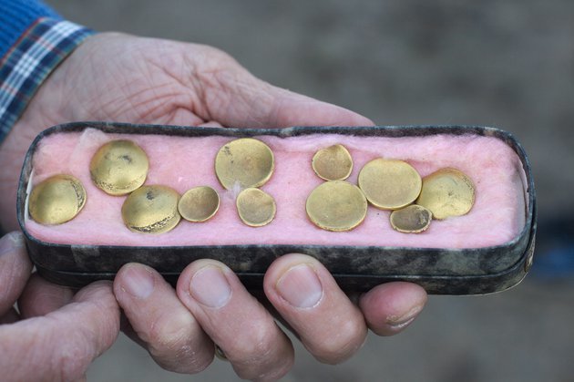 Amateur archaeologist finds 2,000-year-old Celtic hoard in Germany - Archeology, Treasure, Ancient coins, Interesting, Archaeological finds, Archaeological excavations, Story, Celts, Brandenburg, Germany, Stater, Gold coins, The national geographic, Longpost