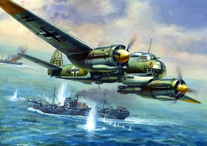 A deadly slap from the Luftwaffe - Airplane, Ship, Battle, Story, Military history, Destroyer, Bomber, Longpost