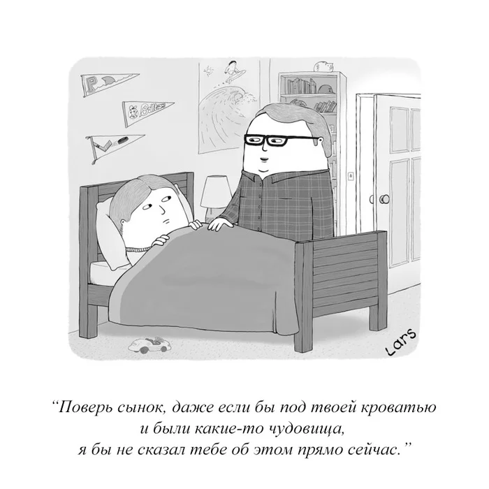 I don't want to scare you at night - Comics, The new yorker, Monster, Nightmare