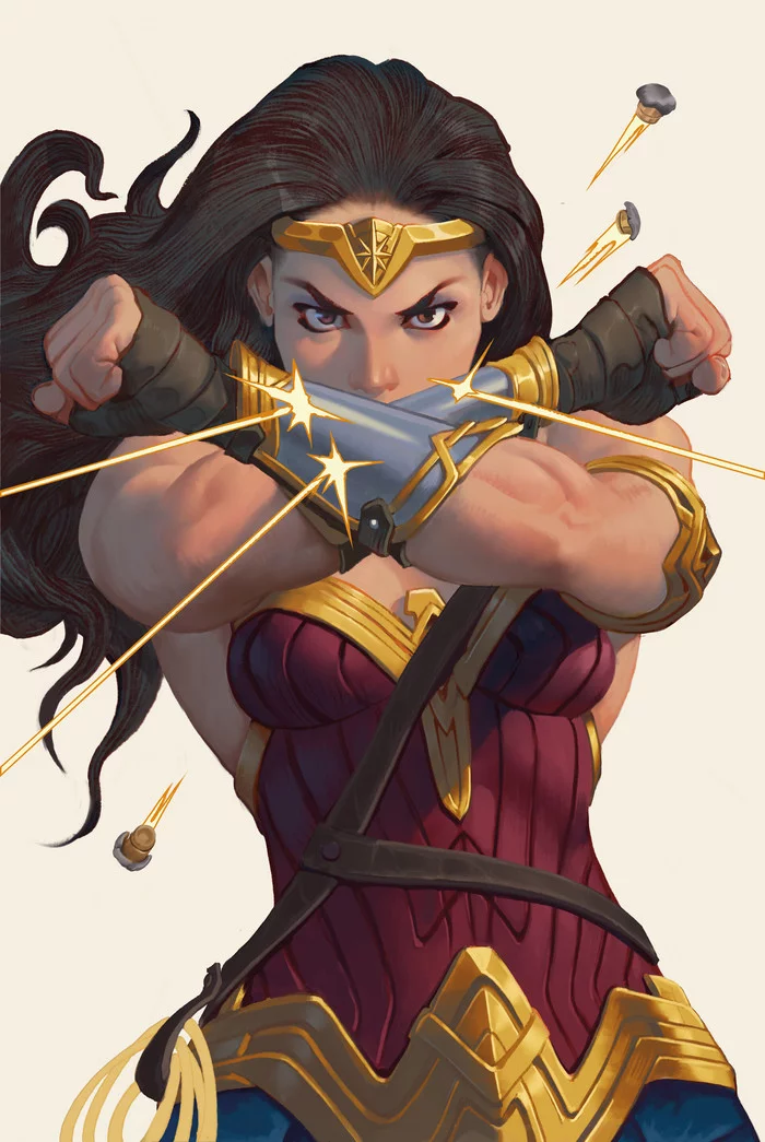 Wonder Woman - Рисунок, DC Comics, Чудо-Женщина, Диана Принс, Девушки, Амазонка, Will murai, Арт, Длиннопост