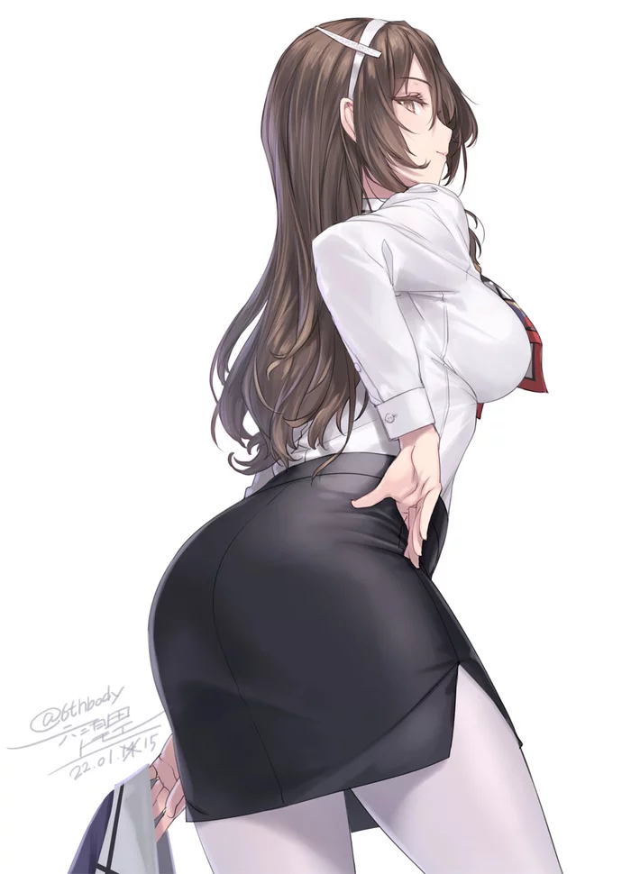 Ashigara - Anime, Anime art, Kantai collection, Girls, Dress code, Ashigara