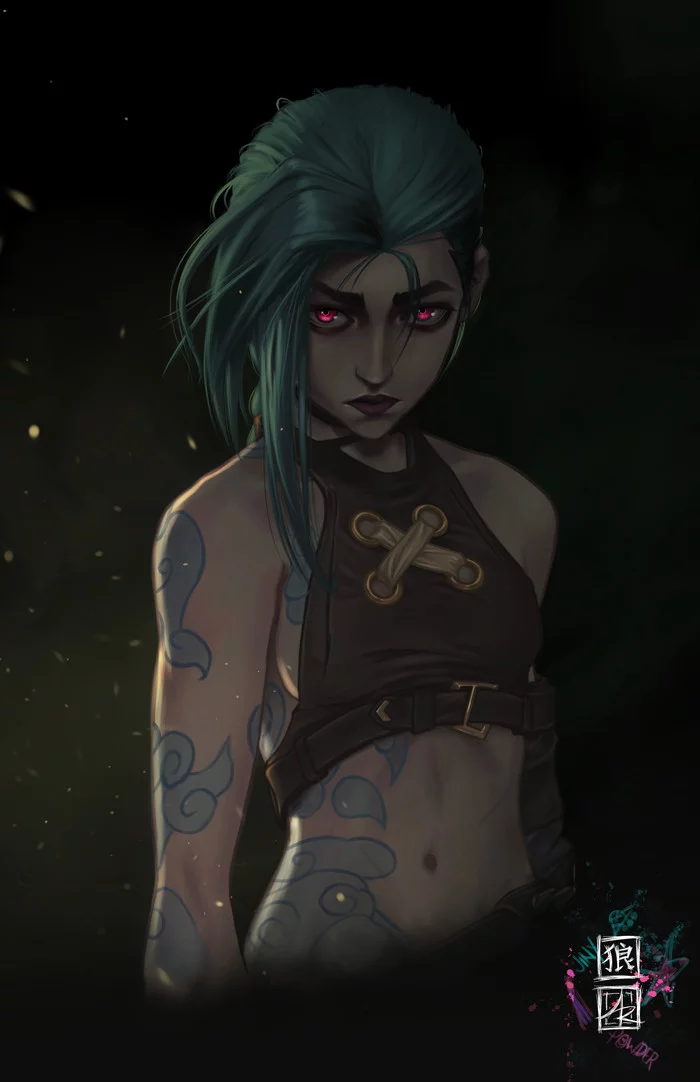 Jinx - Drawing, League of legends, Arcane, Jinx, Girls, Art