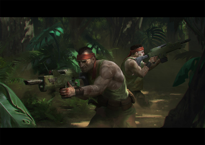 Catachan Jungle Fighters by Mark Tarrisse