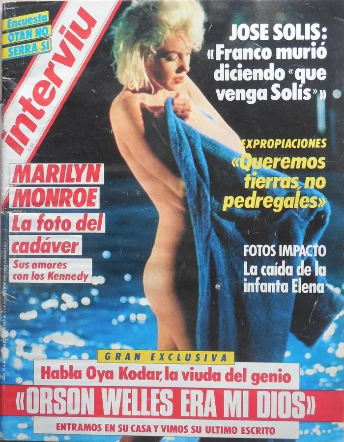 Marilyn Monroe on the covers of magazines (XXXVI) Cycle The Magnificent Marilyn issue 783 - NSFW, Cycle, Gorgeous, Marilyn Monroe, Actors and actresses, Celebrities, Blonde, Magazine, Cover, Girls, Erotic, Spain, 1985