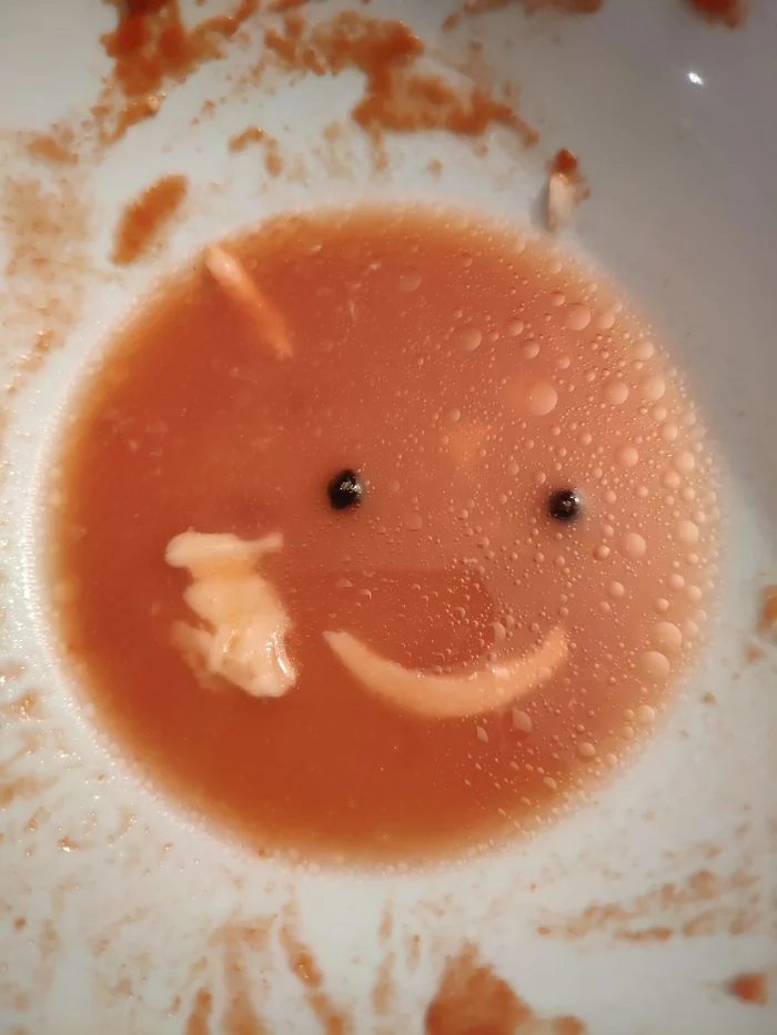 Cheerful liquid from dumplings - My, Zizka, Dumplings, Humor, Anthropomorphism