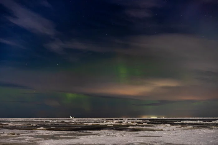 Aurora today in the Leningrad region - My, Polar Lights, The photo, Leningrad region, Amateur photographer, Landscape, Canon, Beginning photographer